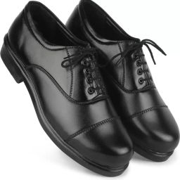 NEW Derby Lace-up Formal Uniform Shoes For Men & Boys (Black) Oxford For Men-image-81