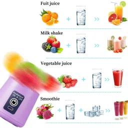 vivid Portable Blender, USB Rechargeable Mini Juicer Blender 450 W Juicer Mixer Grinder image 3