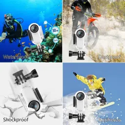 PULUZ 30m Underwater Waterproof Housing Protective Case for Insta360 GO 2, with Base Adapter & Screw (Transparent) Underwater Camera Housing image 3