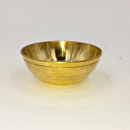 Brass Mixing Bowl SHLINCO Metal Arts Brass Round Pooja Katori/Bowl for Pooja, Small Size, Set of 2-image-50