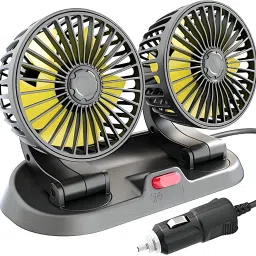 high speed moveable head Car Cooling Fan 12V With 360 Degree 2 Speed, Car Interior Fan-22