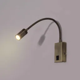 shree kala home decor Brass Wall-Mounted LED Reading Spotlight with Switch-picture-48