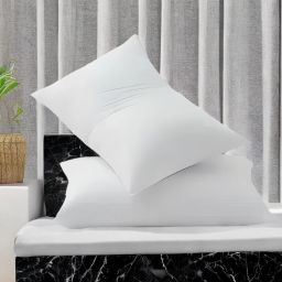 LUXURY Microfibre Solid Sleeping Pillow Pack of 2-image-2
