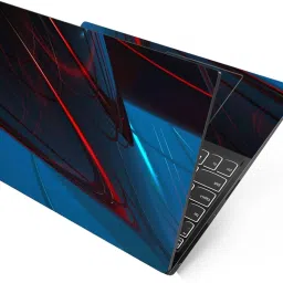 FineArts Full Panel Laptop Skins for 13.3, 14.1, 15.6 inch - No Residue, Bubble Free - Removable HD Quality Printed Vinyl/Sticker/Cover for Dell-Lenovo-Acer-HP (Cool Blue Abstract) Stretched Vinyl Laptop Decal 15.6-picture-12