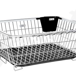 Dish Drainer Kitchen Rack Drainer Basket for Kitchen Utensils/Dish Drying Rack with Drainer/Bartan Basket Steel-image-39