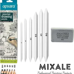 Drawing Sketch Pencil With Paper Blending Stumps & Eraser-image-48