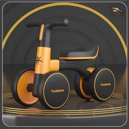 Kids Balance Car Mini Ride On, Manual Push Bike KB-167 ORANGE Tricycle-image-33