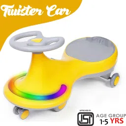 Musical Front Lights with Backrest Superior Quality Smooth Wheels Rideons & Wagons Non Battery Operated Ride On-3