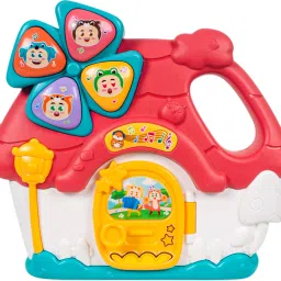 4 Keys Musical House Toy with Lullaby, Sound Effects, Openable Door, and Handle-36