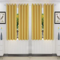 153 cm (5 ft) Polyester Semi Transparent Window Curtain (Pack Of 4)-image-6
