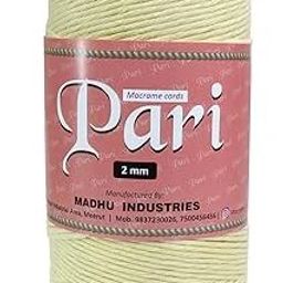 Thread | 2mm Single Strand | Light Yellow | 350-400 Metres | 1kg Spool | Cotton-image-38