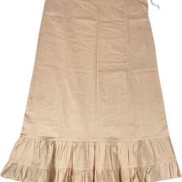 Belizs Sand Beige Pure Cotton Petticoat-image-24