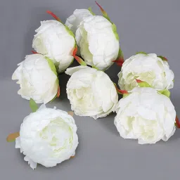 White Peony Artificial Flower-image-56
