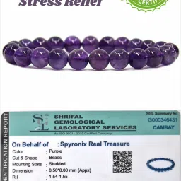 Stone, Amethyst Crystal Bracelet-6