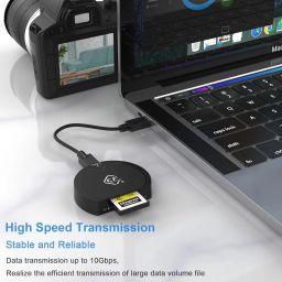 SCALEBEE CFexpress Type B SDHC UHS-II Dual-Slot Mutli Memory Card Reader USB 3.2 10Gbps Card Reader image 3