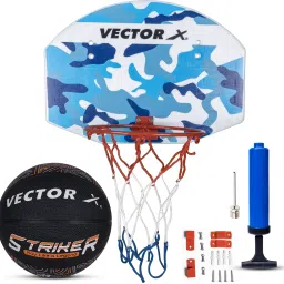Striker Basketball Size 7 With Basketball Board With Ring Net & Pump Basketball - Size: 7-image-97