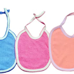 Super water Absorbable Double Terry Towel Bibs With Defferent Bright Color's Set of 3-46