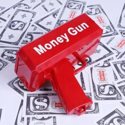 Super Money Gun Cash Cannon for Wedding, Parties & Fun Includes 50 Fake Dollars-17