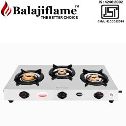 Heavy 3 Burners L.P.G Gas Stove With Brass Burners Stainless Steel Manual Gas Stove-image-17