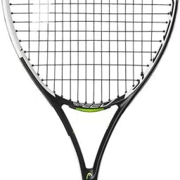 IG SPEED JUNIOR 26(250gm- 9-11yrs) White, Black Strung Tennis Racquet-image-50
