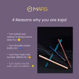 mars Smooth Glide Kajal | Won't Smudge Won't Budge With Sharpner image 2