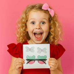 Adorable Baby Return Gift Set – 1 Cute Sunglasses & 2 Bow Hair Clips Combo Hair Clip-image-97
