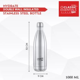 classic essentials Insulated Hot & Cold Vacuum, 1000 ml Flask image 4