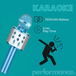 stybits A47 WS858 PRO Wireless Handheld Bluetooth Color May Very(Pack Of 1 ) Microphone image 3