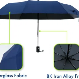 absorbia 3 fold Double Layer Folding Portable Umbrella image 3