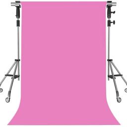 Cam cart 8FTX10.5 FT Pink Backdrop Background for Photography Photo Booth Backdrop for Photoshoot Background Screen Video Recording Parties Curtain Reflector Reflector-image-11