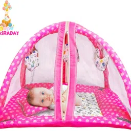 Polyester Infants Washable Baby Kick and Play Gym wit Mosquito Net and Set 21 Mosquito Net-5