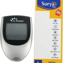dr. morepen BG03 glucometer with Digital Thermometer ( No Strips ) Glucometer image 2