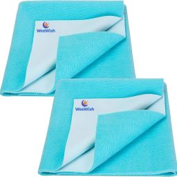 Waterproof, Cotton, Fleece Dry Sheet, Reusable & Washable, (Small) - PACK OF 2-image-81