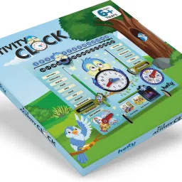 heku 7-in-1 Wooden Educational Learning Activity Set Calendar Clock Board image 2