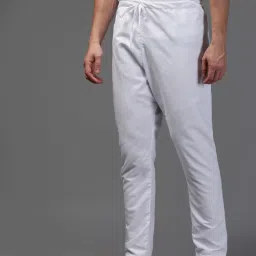 Sanwara Men's Solid White Colour Art Silk Payjamas Men Pyjama-image-36