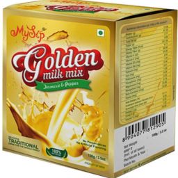 Golden Milk Mix - 100 Grams ( 100 % Natural , No Preservatives , No Artificial Colour, Delicious,Traditional & Ayurvedic recipie )Turmeric , Pepper & Spice Mixes --image-44