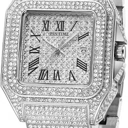 elivor Square Diamond Analog 2 Watch Winder-image-60