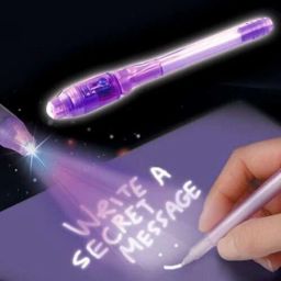 Invisible Ink Magic Pen (3 Pieces) with UV-Light Birthday Return Gifts Pencil-31