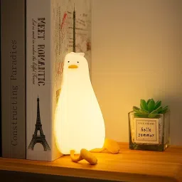 Lying Duck Night Lamp – 7 Color Changing Soft Silicone LED Light Night Lamp-image-47