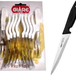Fruit Forks GA-301 & Premium Utility Knife GA-503 Stainless Steel Cutlery Set-12