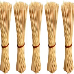 kebab stick, roast stick, Bamboo Skewers Chocolate Fountain Wooden Fruits BARBECUE Kebab Stick Party Buffet Food Disposable Wooden Roast Fork Set (Pack of 900) Disposable Bamboo Roast Fork Set-28