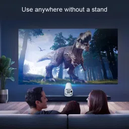 Omex 4K Android 12 BT5.0 Dual Band WiFi6G (260 ANSI) Netflix Prime YouTube (4000 lm / 1 Speaker / Wireless / Remote Controller) Portable Projector image 2