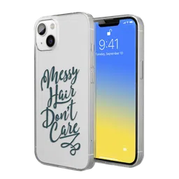 Macmerise Messy Hair Dont Care Silicone Back Cover for Apple iPhone 14 Plus (Supports Wireless Charging, Multi Color)-image-86