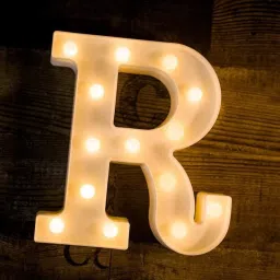 Marquee Alphabet Shaped Led Light (R) Pack of 1. Table Lamp-1