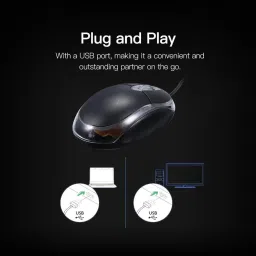 SANEHA TERABYTE OPTICAL MOUSE Wired Ambidextrous Optical Gaming Mouse image 3
