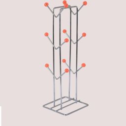 Stainless Steel Home & Kitchen _ Dining Table Cup Stand Kitchen Rack ( V Shape ) Stainless Steel Glass Holder-image-47