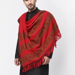 GREEN AGRITECH Acrylic Woven Men Shawl-image-82