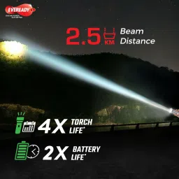 eveready Jeevansathi DL63 1W | Powered by 3xD Battery | 20000 Lux Output Torch Torch image 3