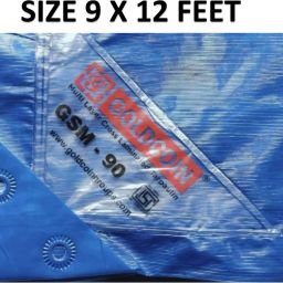 TARPULINE 9 X 12 FEET (TRANSPARENT BLUE) Tent - For PREMIUM 90 GSM MULTILAYER UV RESISTANT PROTECT FROM WIND ,RAIN OR SUN LIGHT-image-46