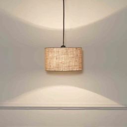Beige Metal Hanging Light By Kapoor LampShades-picture-37